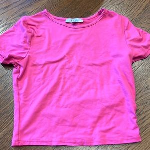 Hot pink shirt